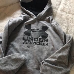 Under Armour boys heather gray hoodie
